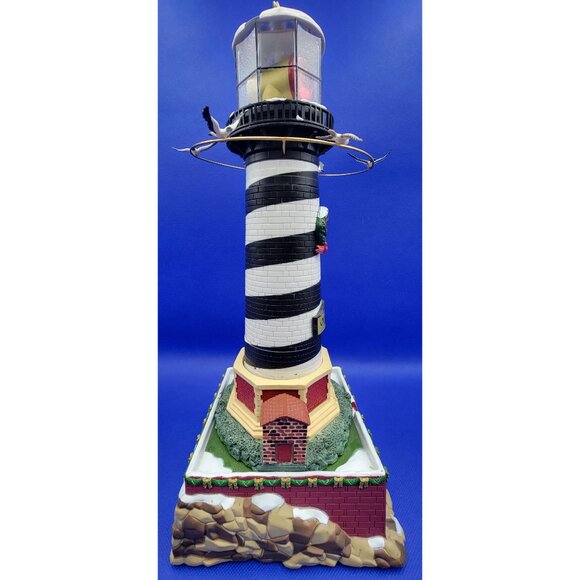 Vintage Mr. Christmas Holiday Cape Hatteras Animated Lighted Sound Lighthouse - Picture 3 of 17